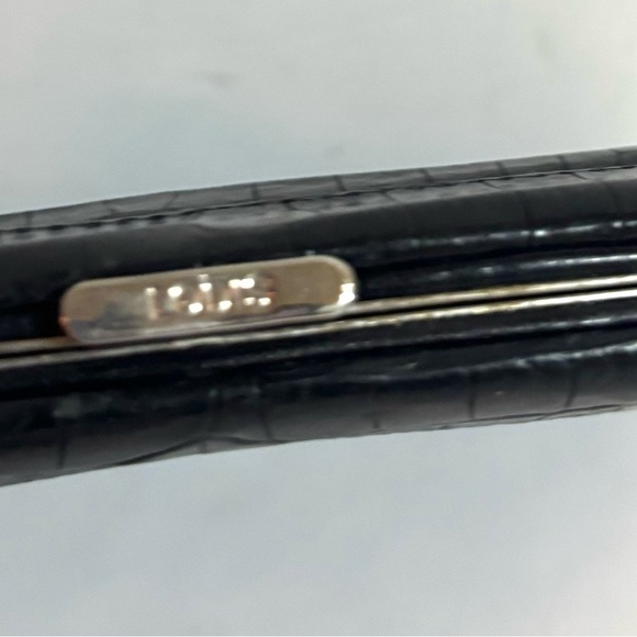 Lodis Black Crocodile Embossed print wallet - Picture 4 of 5